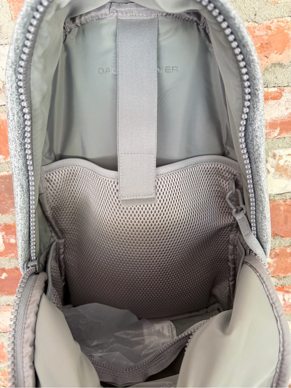 NWOT Dagne Dover Dakota Medium Backpack Heather Gray Neoprene Laptop Travel Bag - Picture 9 of 16